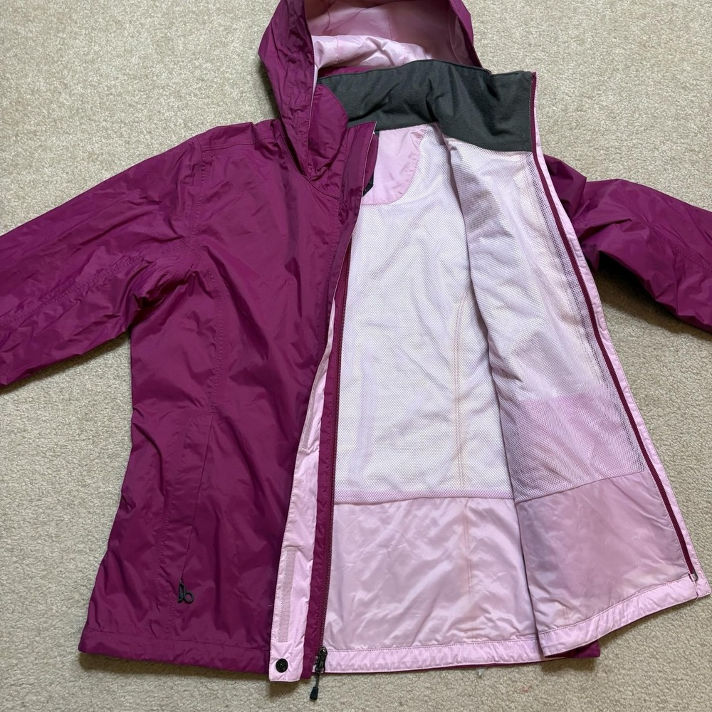 The North Face Jacket Womens Large Purple HyVent Hooded Waterproof Rain Shell - Picture 6 of 16